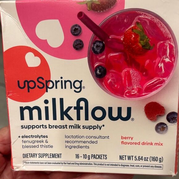 BUNDLE of UpSpring Milkflow Berry Drink Mix - Picture 2 of 7